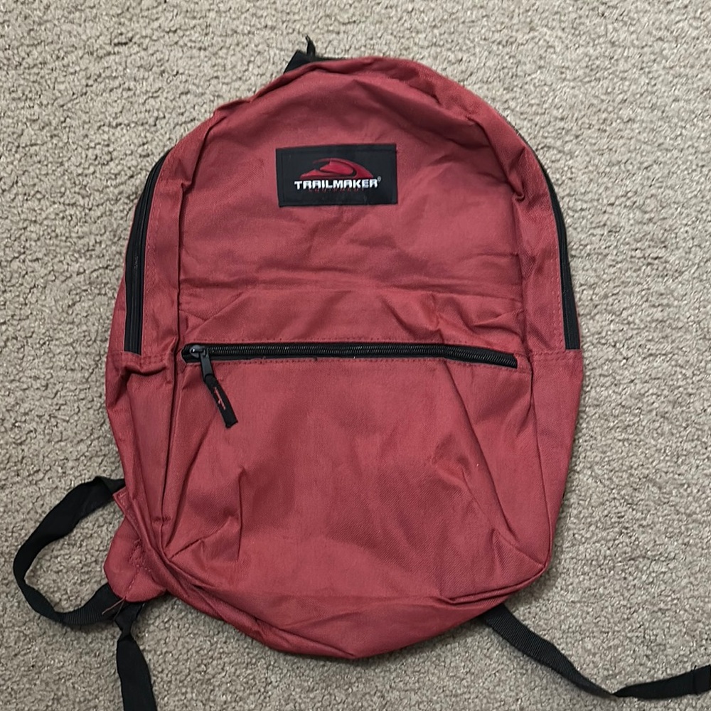 TrailMaker Classic Red Backpack One Size School Travel Bookbag